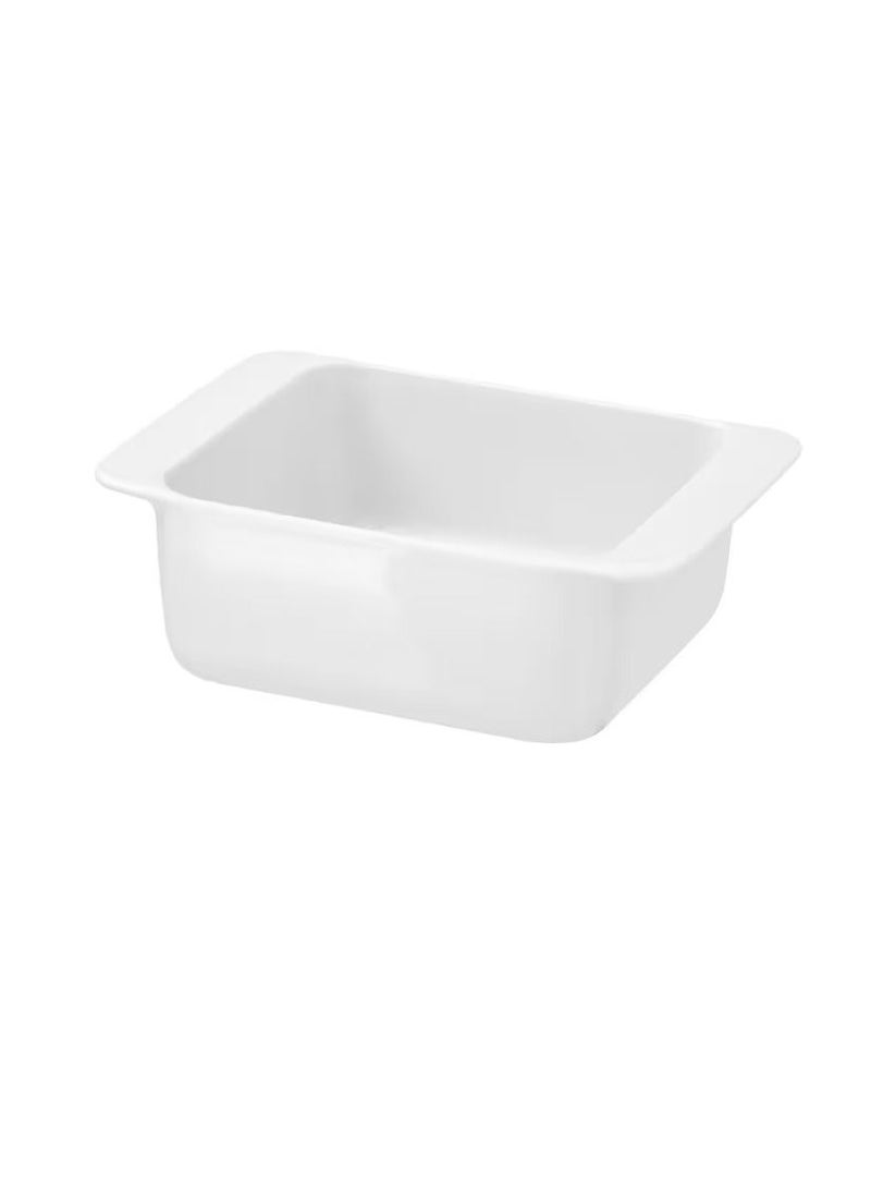 Oven dish, white18x13 cm - Image 1
