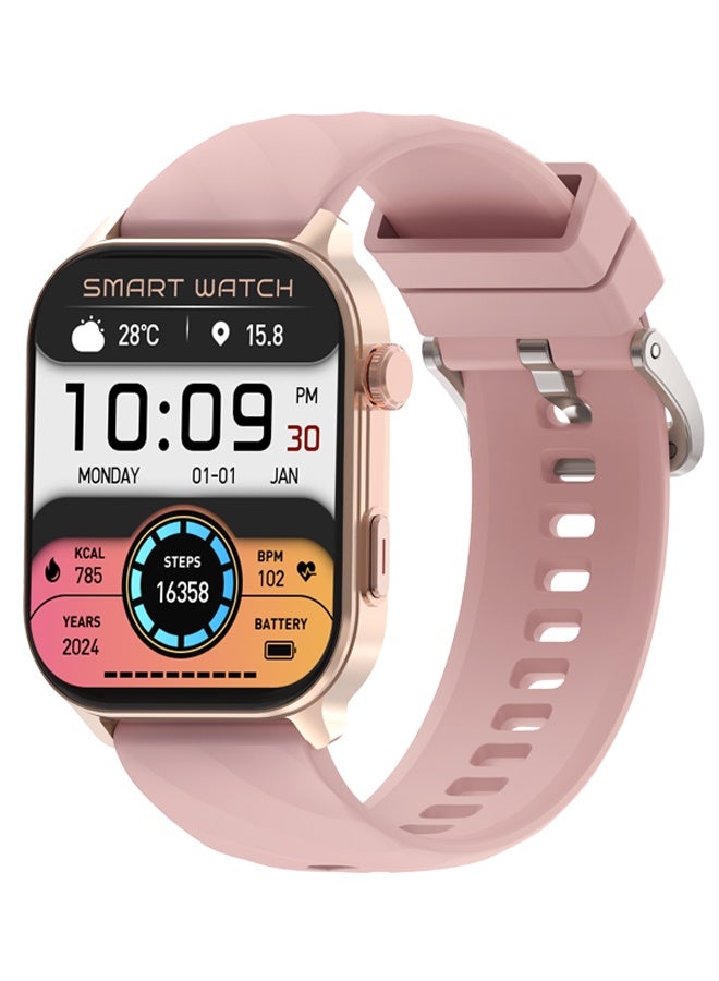 رولستيمي ساعة ذكية للرجال والنساء جهاز تعقب للياقة البدنية: ساعة ذكية سوداء مع بلوتوث دعوة النوم رصد متوافق مع أندرويد يوس 100 + وسائط الرياضة خطوة عداد مقاوم للماء آي بي 67 - Image 1