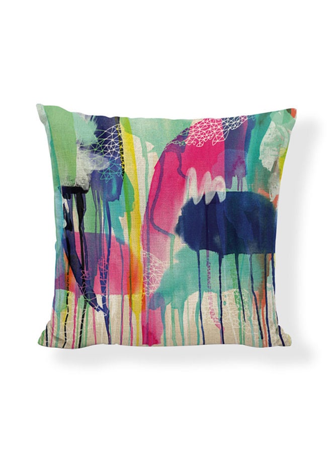 NIBEMINENT Abstract Watercolor Cushion Cover Multicolour 45x45cm