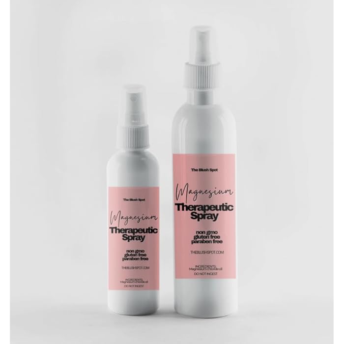 The Blush Spot Pure Magnesium Oil Spray 8 oz - Topical Magnesium Spray for Sleep Extra Strength - Less Sting - Less Itch - 100% Natural and Organic Oil - Made in USA - Image 5