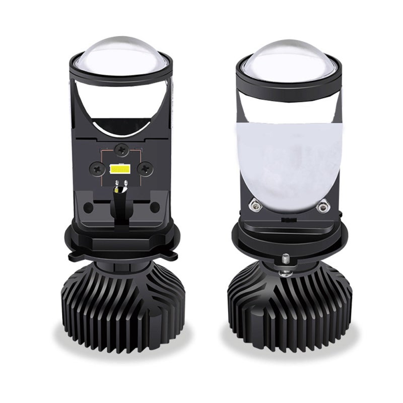 Car LED Headlight Bulbs: Black High-brightness LED Headlights - 50% Higher Concentration Silent Cooling Fan Headlight Bulbs for Automotive Driving in All Weather Conditions - Image 1