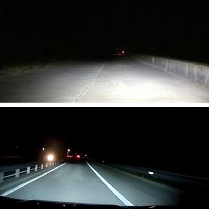 Car LED Headlight Bulbs: Black High-brightness LED Headlights - 50% Higher Concentration Silent Cooling Fan Headlight Bulbs for Automotive Driving in All Weather Conditions - Image 5