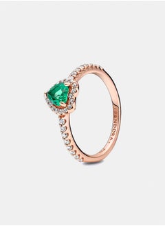 PANDORA Sparkling Elevated Heart Ring 