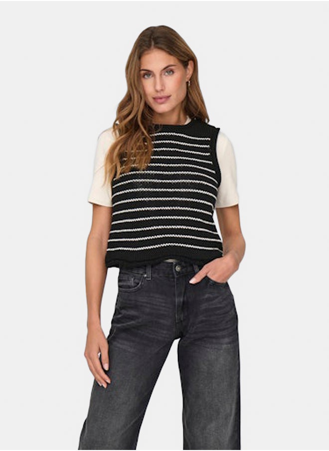 ONLY Onlbeli Life Sl O-Neck Top Ex Knt  - Image 2