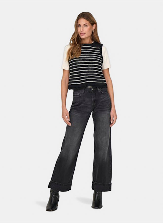 ONLY Onlbeli Life Sl O-Neck Top Ex Knt  - Image 1