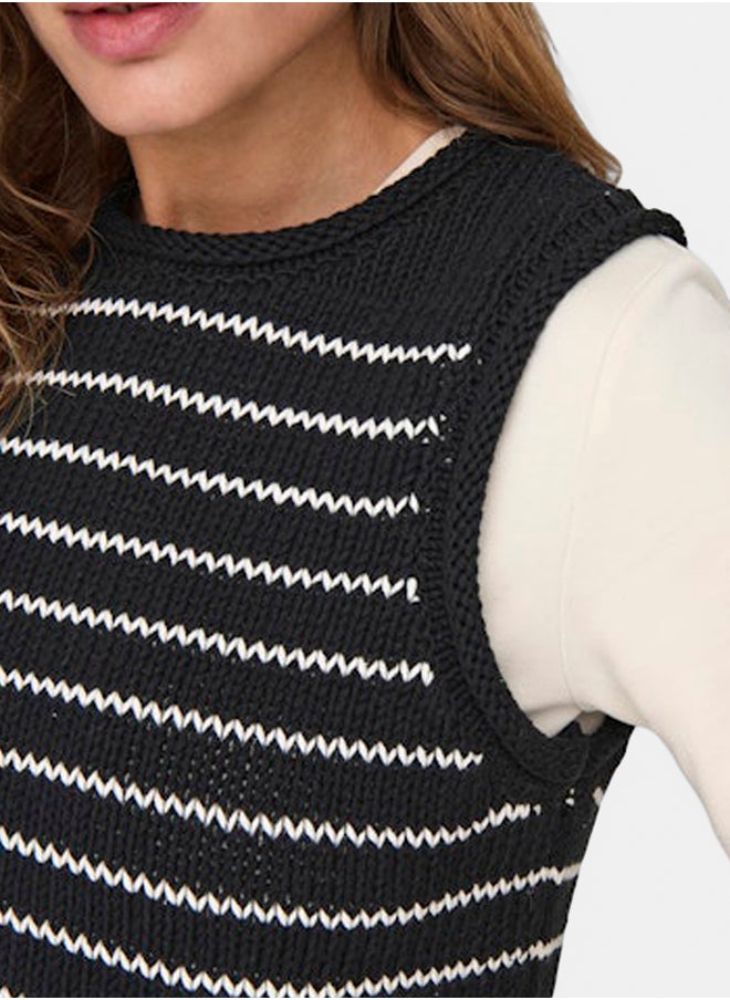 ONLY Onlbeli Life Sl O-Neck Top Ex Knt  - Image 3