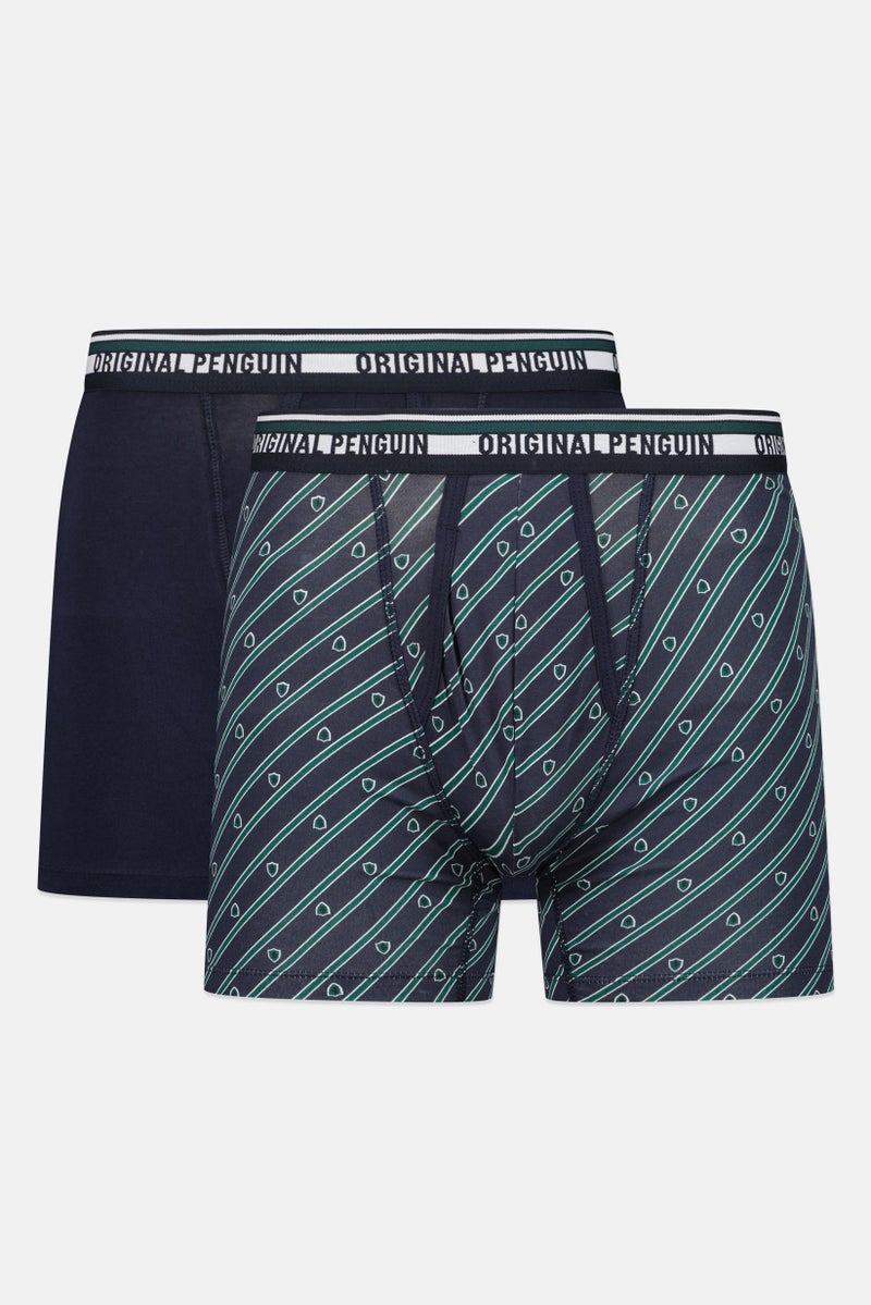 Original Penguin Men 2 Pcs Printed Boxer Briefs, Multicolor - Image 1