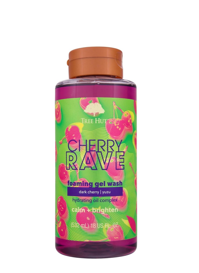 Tree Hut Tree Hut Cherry Rave Foaming Gel Wash | Cleanse & Soothe Skin Without Stripping Moisture | Made with our Hydrating Oil Complex | Limited Edition Fall | 18 fl oz.  - Image 1