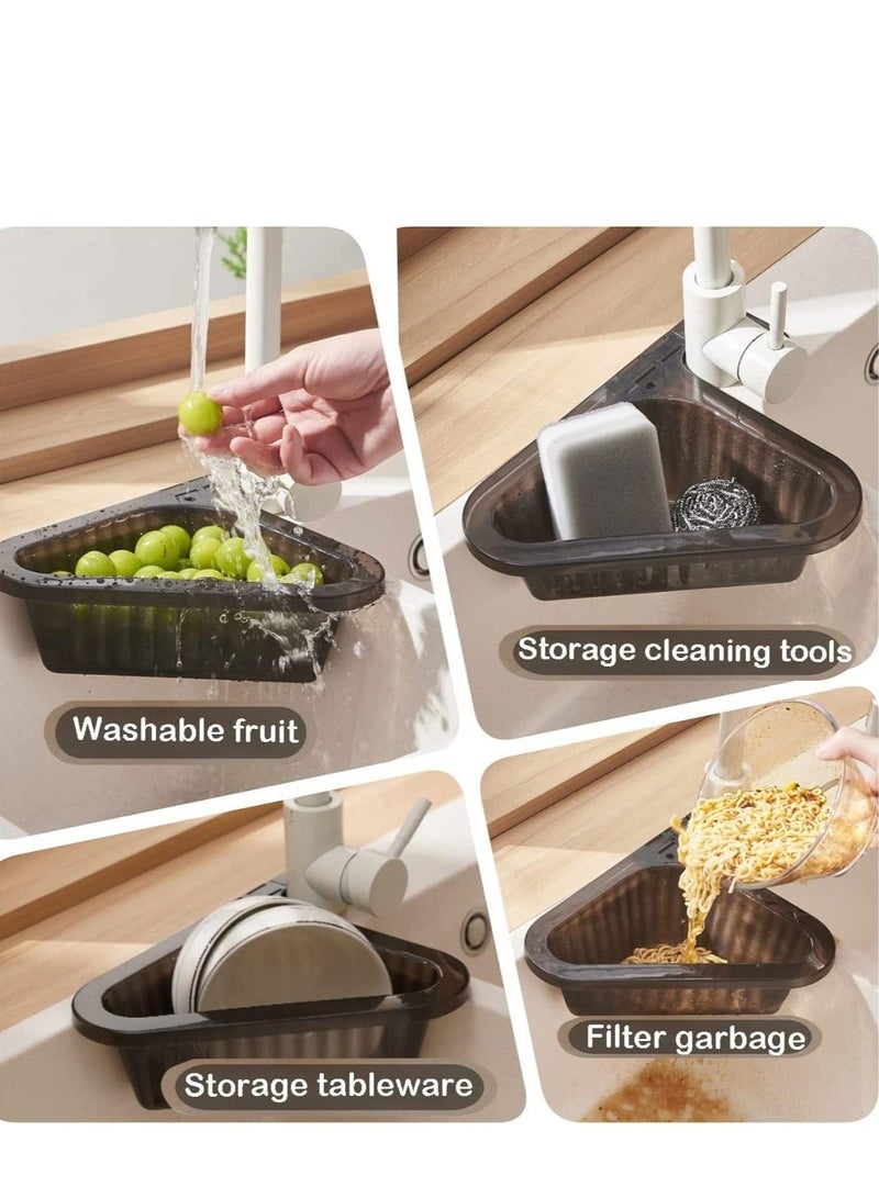 Sink Drain Strainer Basket Kitchen Food Catcher Filter Sink Waste Adjustable Retractable Sink Strainer Organizer Swan Sink Corner Strainer - Image 5