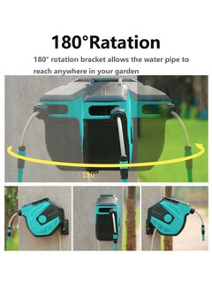 SUNRISE SUNRISEGarden Hose Reel Water Gun With Wall Mount High Pressure Watering for Garden Watering Car Wash  - Image 4
