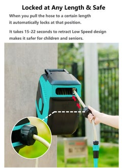 SUNRISE SUNRISEGarden Hose Reel Water Gun With Wall Mount High Pressure Watering for Garden Watering Car Wash  - Image 5