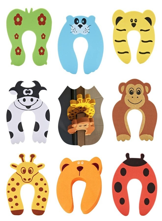 OLWICK واقيات أصابع الأطفال من أولويك®، 8 قطع، لحماية الأطفال من قرص الأصابع، مصنوعة من إسفنج فائق النعومة، بتصميم أنيق، توفر الأمان للأطفال، وواقيات أصابع آمنة للأطفال، وتقلل الضوضاء وتقاوم الصدمات (نمط عشوائي). - Image 1