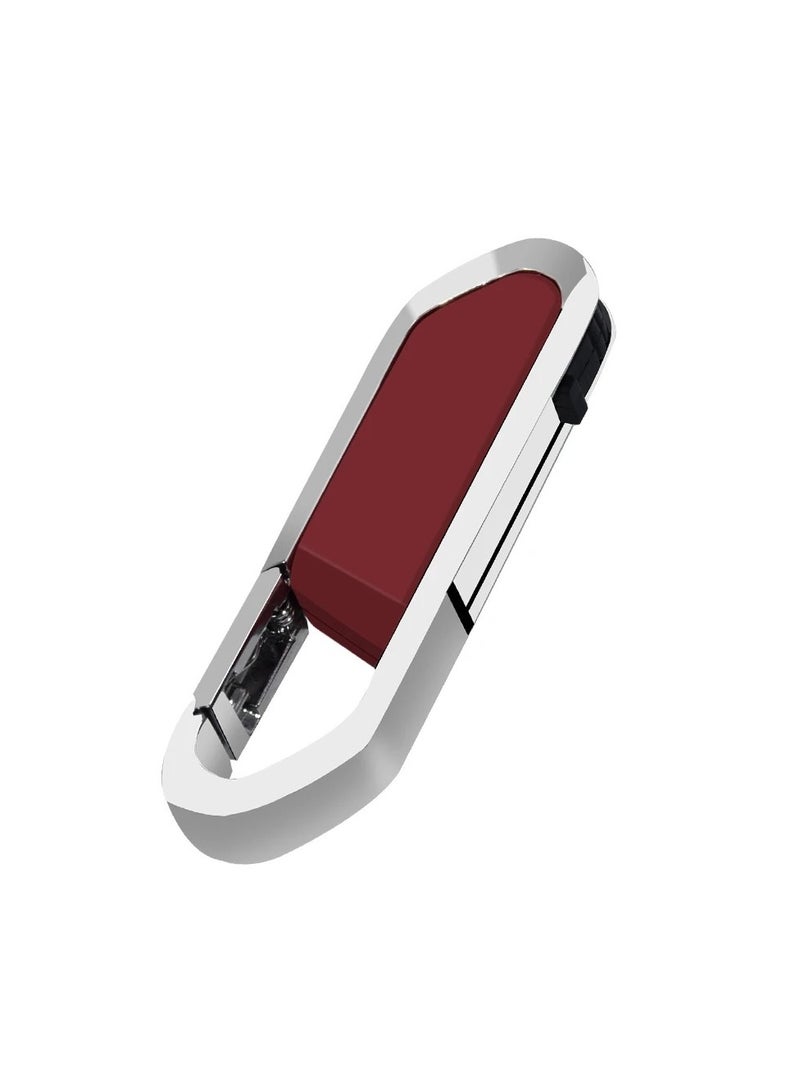 AROAQ USB Flash Drive, Portable Metal Thumb Drive with Keychain, USB 2.0 Flash Drive Memory Stick, Convenient and Fast Pen Thumb U Disk for External Data Storage, (1pc 1GB Red)  - Image 1