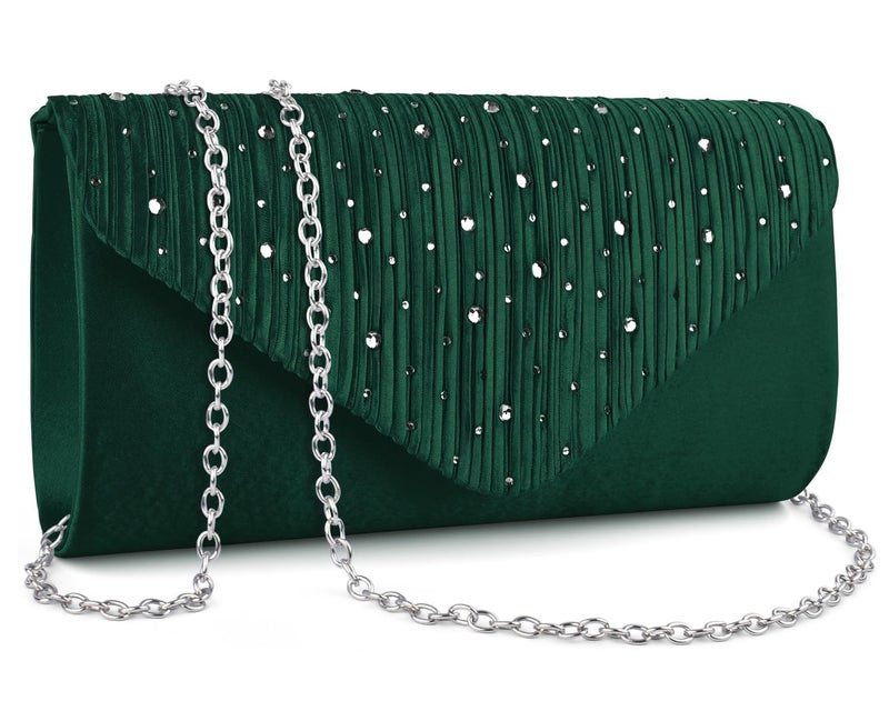 TINDTOP Evening Clutch Purses for Women Handbags for Formal Wedding Party Cocktail Prom Crossbody Shoulder Envelope Bag - Image 1