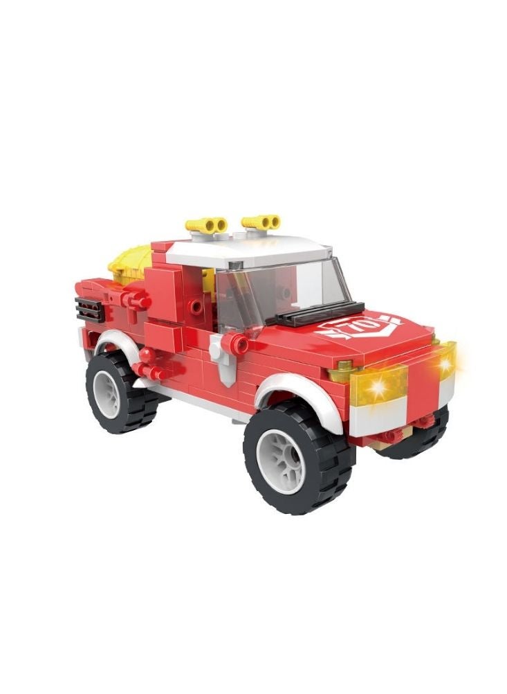 بريميم مجموعة مكعبات بناء ديناصور التيرانوصور - لعبة مكعبات حمراء متحولة إبداعية للأطفال - Image 3