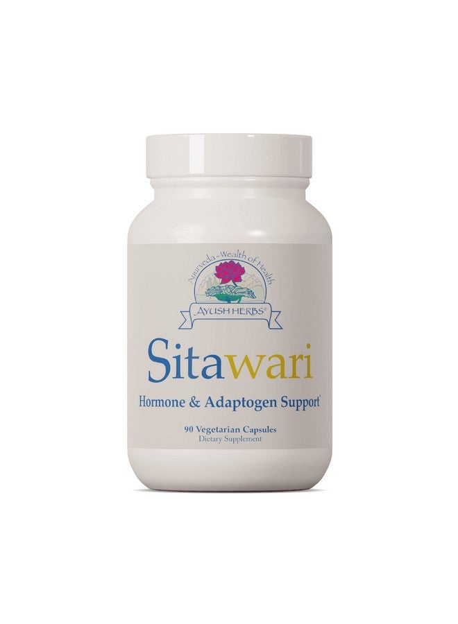 Ayush Herbs Sitawari Hormone Balance Supplement For Women Ayurvedic Reproductive Health Supplement 90 Vegetarian Capsules - Image 1