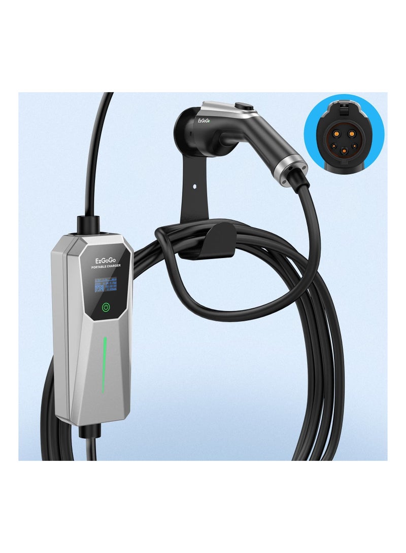 SYOSI EV Charger Holder Wall-Mount EV Charger Electric Vehicle Charger Nozzle Holster Dock and J-Hook Combination for J1772 Connector lectric Vehicle EV Charger Holder - Image 3