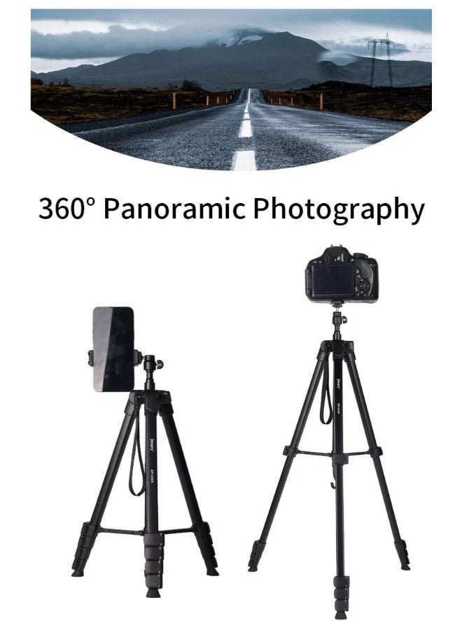 Jmary Lightweight Aluminium Tripod Stand Professional Aluminium Tripod for DSLR Camera Video & Photo Tripod stand 360-degree rotation with up-down technology (KP-2208) - Image 4