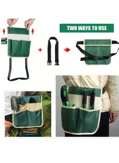 Generic Garden folding cloth bag set kneeling stool sitting chair dual-purpose gardening tools  - Image 5