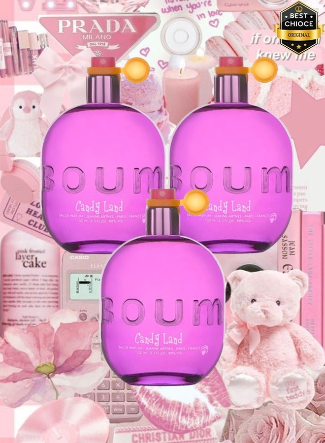 Boum 3 Pieces Boum Candy Land Perfume 100ml EDP - Image 1