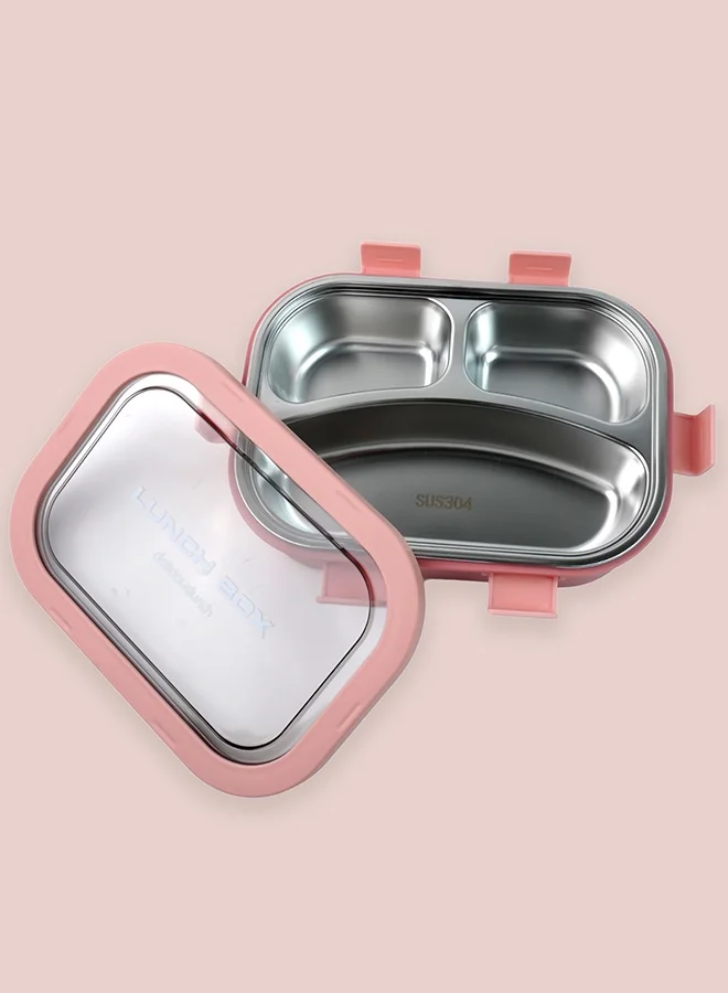 ليتل سربرايز بوكس Little Surprise Box,Solid Peach Stainless Steel Lunch Box For Kids & Adults