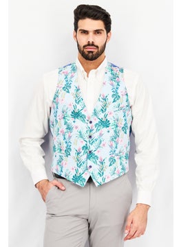 Men Slim Fit Floral Print Suit Vest, Blue - pzsku/Z75F3A3BD8A42E220C6C5Z/45/_/1724350894/852ab0e9-c356-476c-9f1f-e49fc4a29273