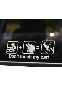 Rubik Don't Touch My Car Sticker Funny Warning Decals Highly Reflective Sign Funny Symbol for Car Exterior Decoration Styling  - Image 1