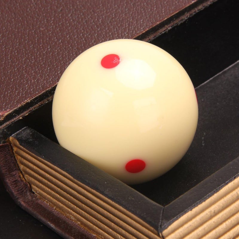 MOOCY Red Dot Cue Ball, AAA-Grade PRO 6 Dot Billiard Practice Training Measle Que Ball - 2 1/4" - Image 5