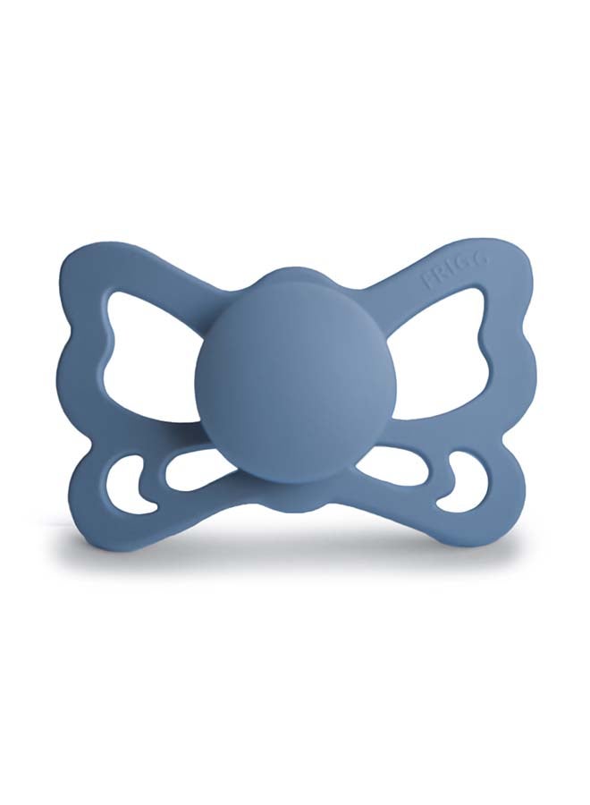 FRIGG Butterfly Anatomical Silicone Baby Pacifier 6M+ 1-Pack Ocean View - Size 2