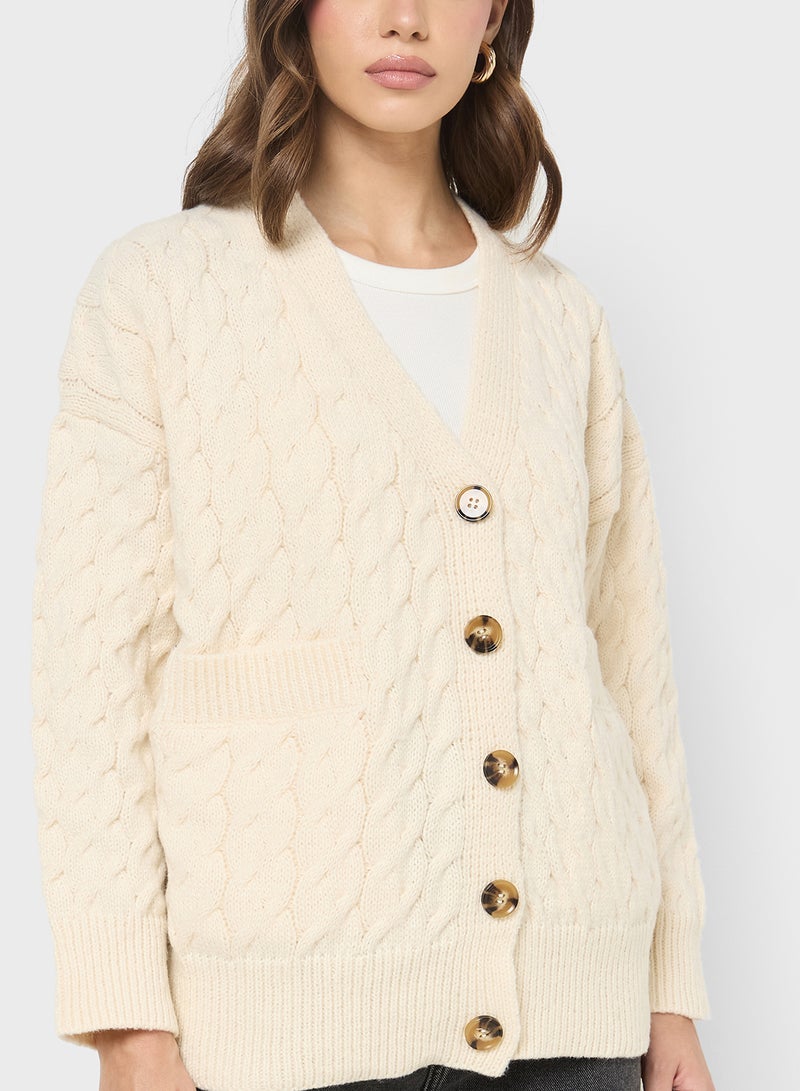 ايلا كنزة صوف محبوكة بالكابل - Image 3