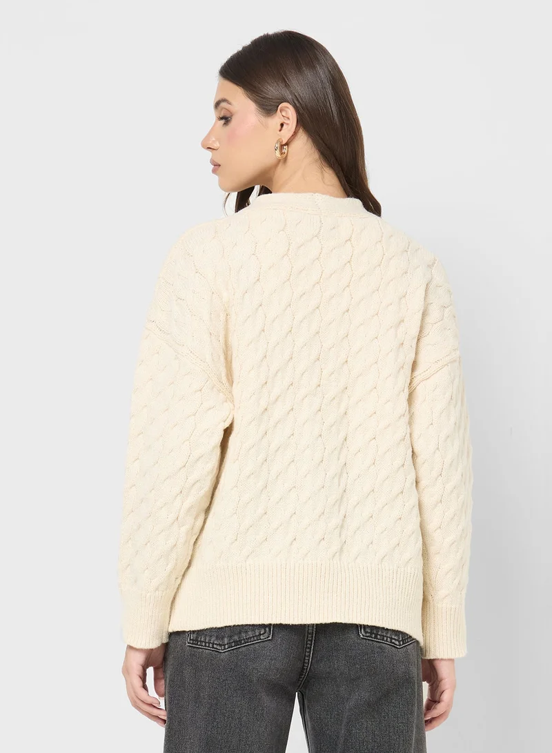 ELLA Cable Knit Sweater
