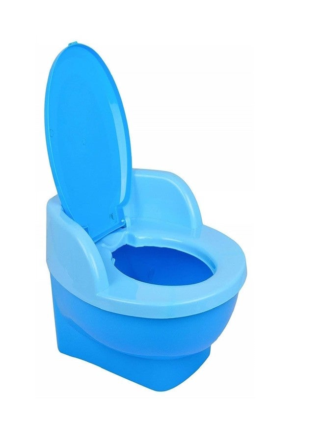Zerya Baby Style Toilet Training Potty Seat With Upper Closing Lid, Baby Potty With Removable Bowl (Blue) - Image 1
