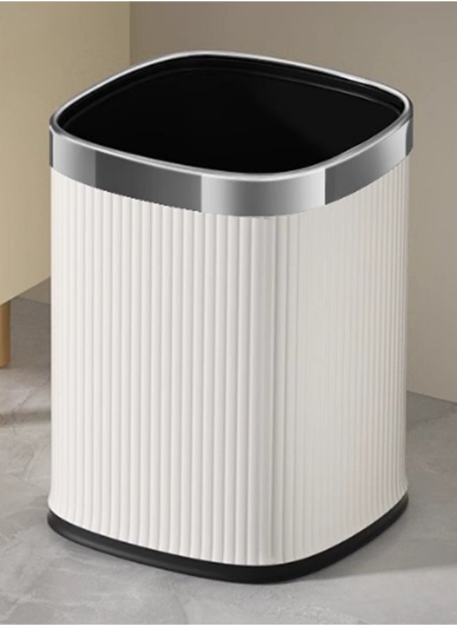JCB CHIC Garbage Bin, Bathroom Wastebasket, Plastic Large capacity Trash Can, Living Room Kitchen Bathroom Round Waste Bin 12L  - Image 1