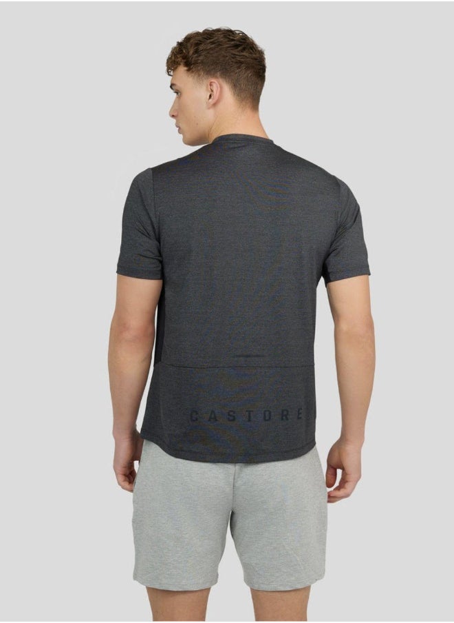 CASTORE - Men'S Mesh Mix T-Shirt - Charcoal Marl - Image 1