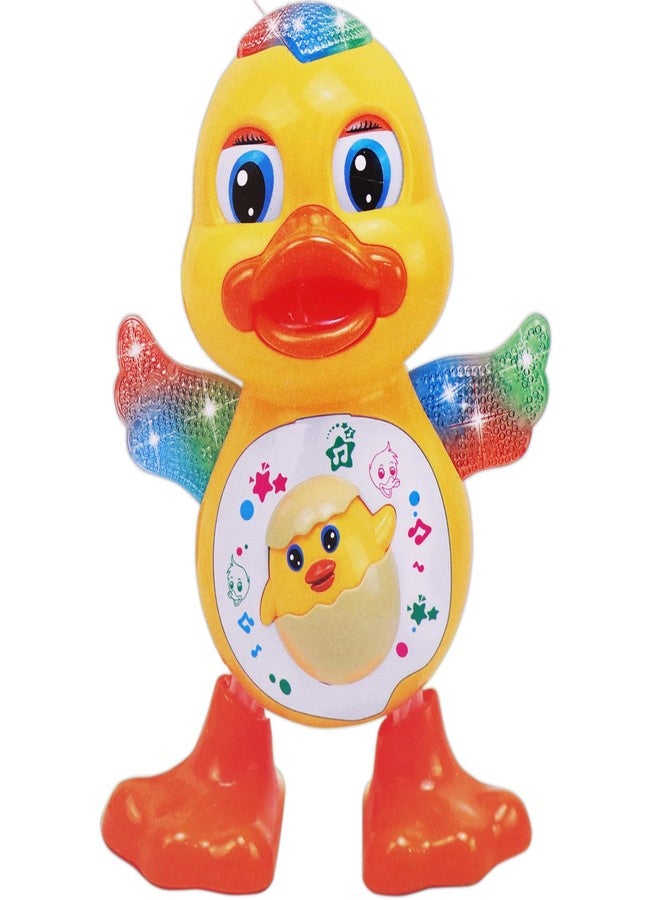 Aseenaa Dancing Duck with Music LED Lights Flashing and Music – Real Action Duck Toy for Toddler Boys and Girls | Pack of 1 ( Multicolor ) - Image 1