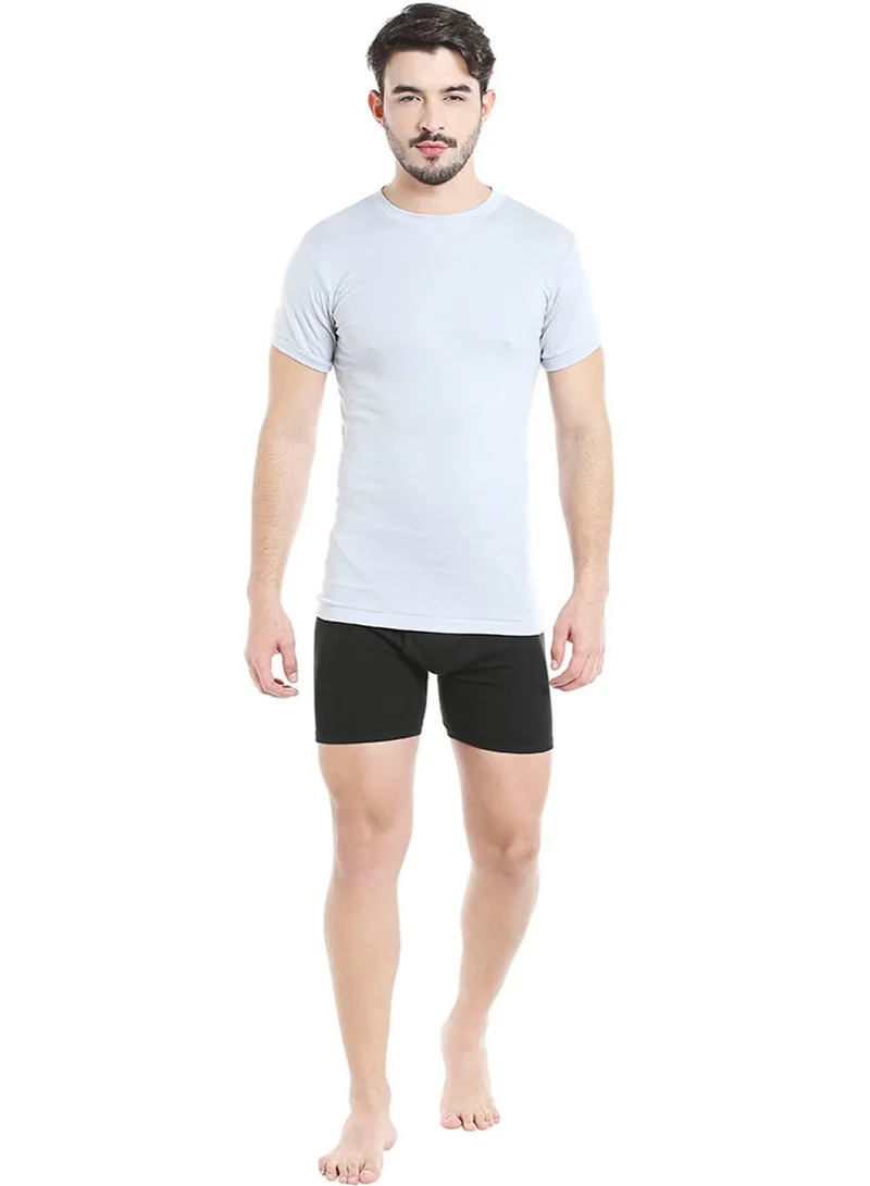 BYC MEN'S O-NECK COTTON UNDERSHIRT (PACK OF 3) - GREY