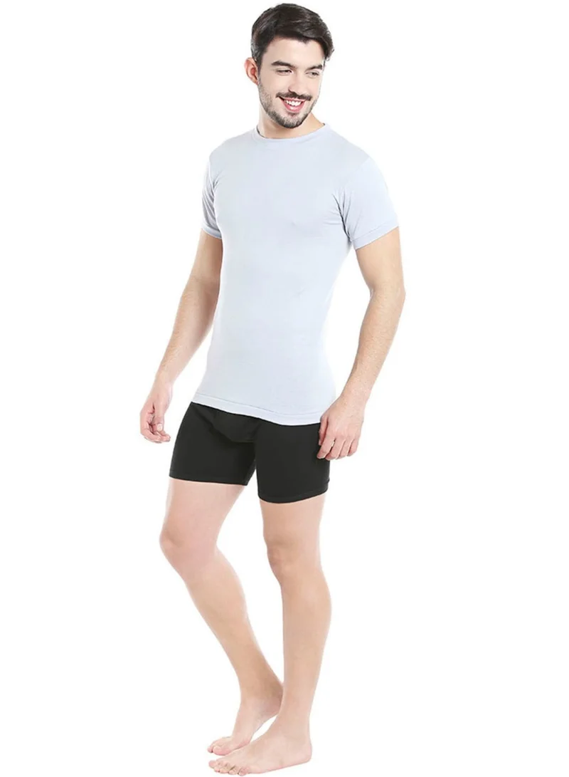 BYC MEN'S O-NECK COTTON UNDERSHIRT (PACK OF 3) - GREY