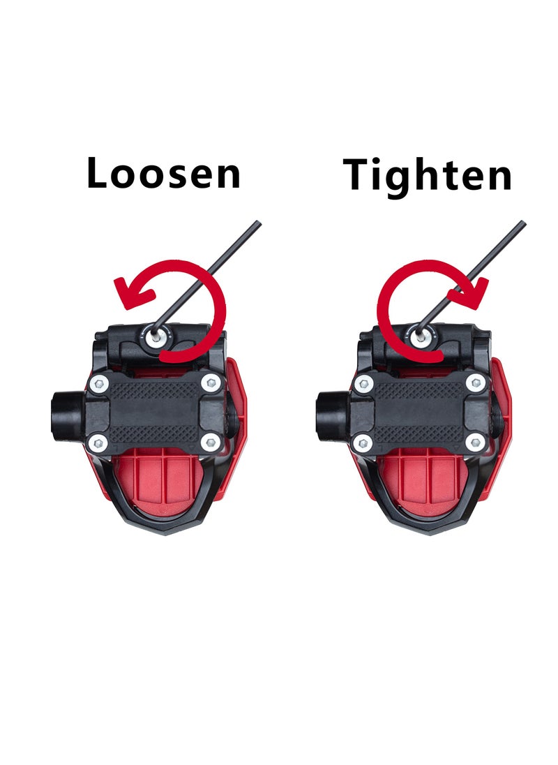 Excefore Pedal Converter Compatible with Peloton Bike & Bike Plus, Pedals for Regular Shoes Fit Original Bike & Bike+, Replacement Pedals Adapter, Flat Platform Clipless  - Image 4