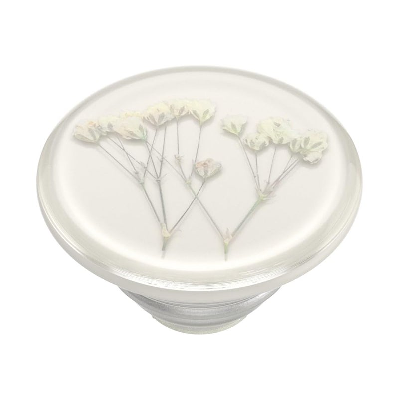 PopSockets Adhesive Phone Grip, Holder, Phone Stand, Flower - Pressed Flower Baby's Breath - Image 4