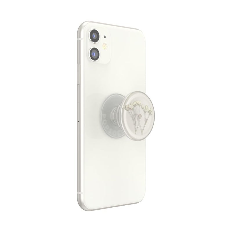 PopSockets Adhesive Phone Grip, Holder, Phone Stand, Flower - Pressed Flower Baby's Breath - Image 2