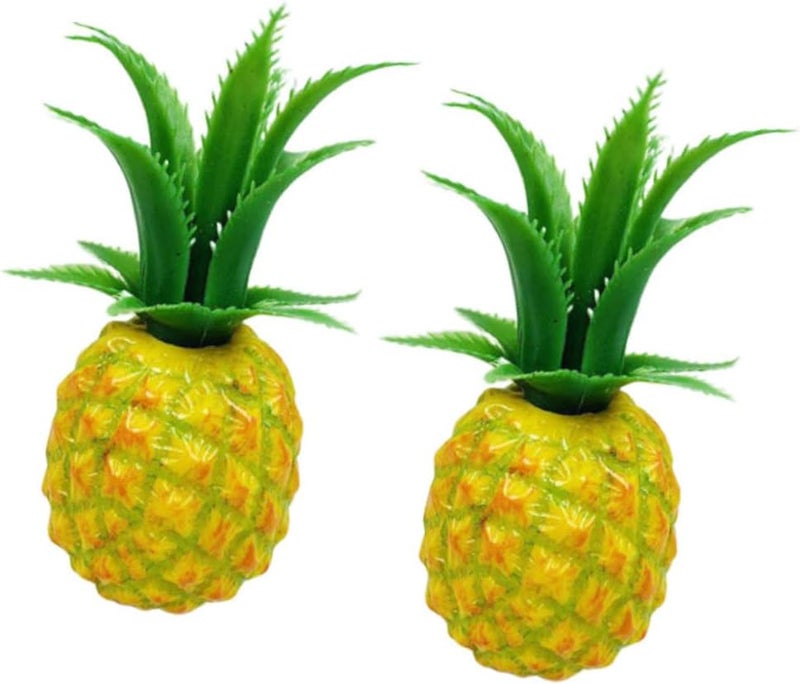 Assorted Color Artificial Pineapple Fruit Decor Realistic Plastic Home Office Ornament - Image 1