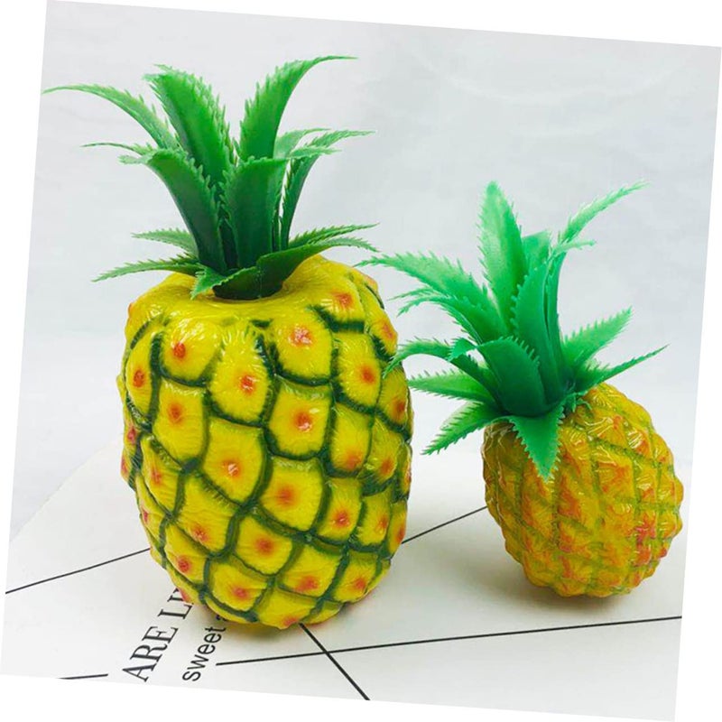 Assorted Color Artificial Pineapple Fruit Decor Realistic Plastic Home Office Ornament - Image 4