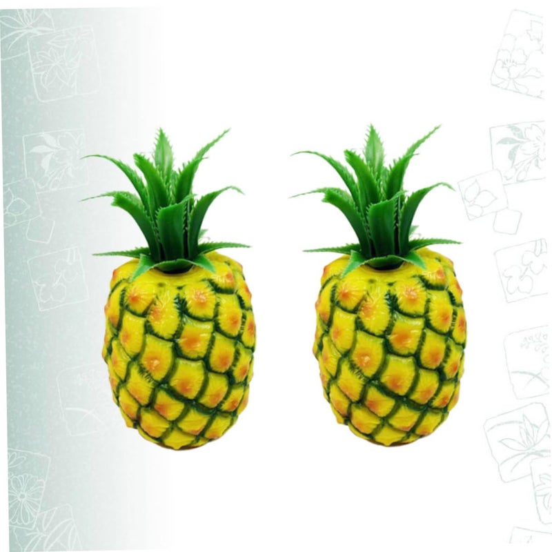 Assorted Color Artificial Pineapple Fruit Decor Realistic Plastic Home Office Ornament - Image 3