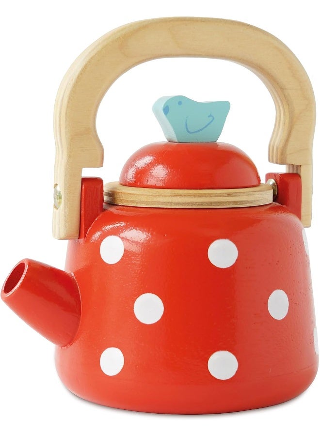 Le Toy Van - Honeybake Wooden Dotty Kettle - Breakfast Set Pretend Kitchen Play Toy Set | Kids Role Play Toy Kitchen Accessories - Image 1