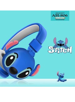 General Wireless Bluetooth Headphones with Mic, Stitch, AH-806, HIFI Stereo Sound, Foldable Headphones, Cartoon Anime Stitch, Kids Gift  - Image 3