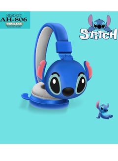 General Wireless Bluetooth Headphones with Mic, Stitch, AH-806, HIFI Stereo Sound, Foldable Headphones, Cartoon Anime Stitch, Kids Gift  - Image 4