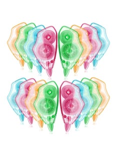 Y&D Correction Tape Roller, Crafts Scrapbook for School Study Teacher Reward Office Useful Gift Home Scrapbooking DIY Adhesive Dot Roller Applicators, Blue, Orange, Pink, Green (16 Pieces)  - Image 1