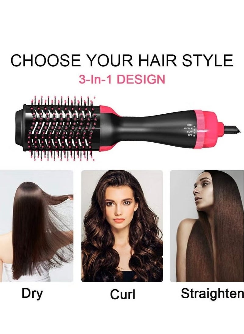 Generic 3-in-1 Hot Air Brush: Straighten, Curl, and Dry with Ease  - Image 2