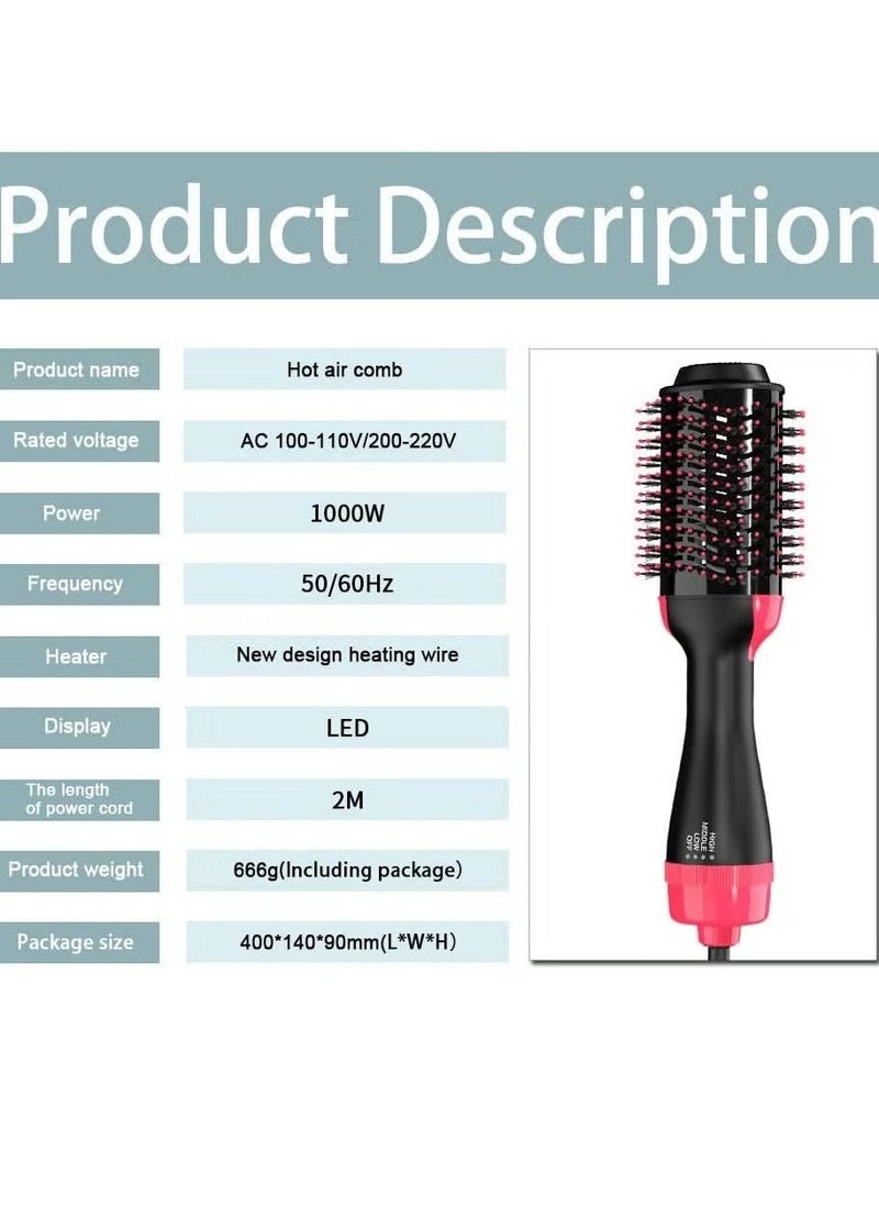 Generic 3-in-1 Hot Air Brush: Straighten, Curl, and Dry with Ease  - Image 4