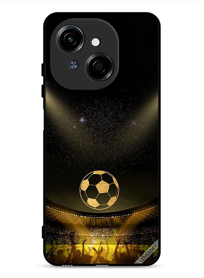 Covernex Tecno Spark Go 1S 4G Protective Case Cover Black Retro Football Movie Background - Image 1